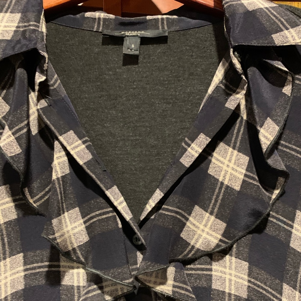 Weekend Max Mara Button Down Ruffle Blouse - S - image 3